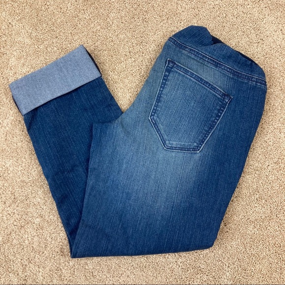 A Pea in the Pod Full Panel Cuffed Crop Jeans NWOT - Picture 2 of 14